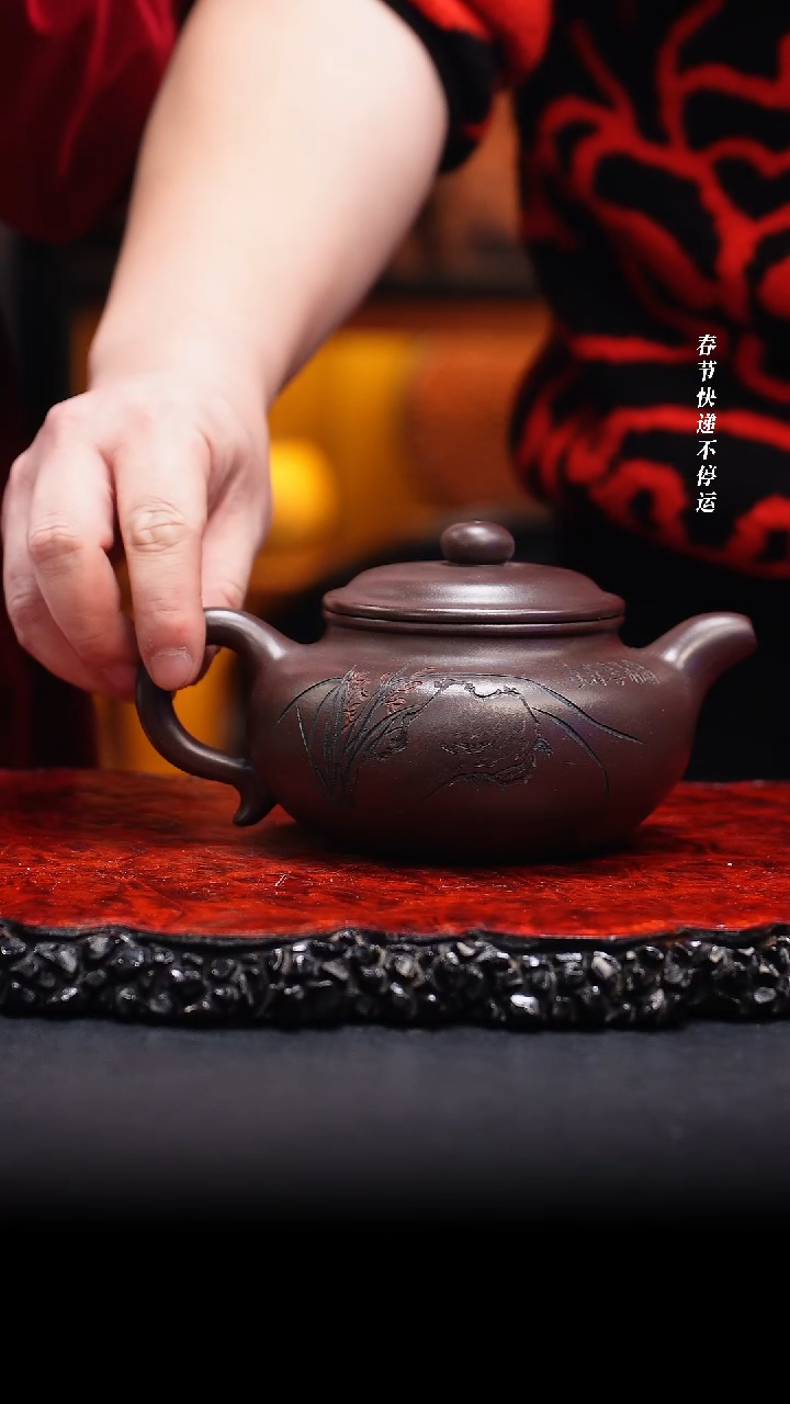 【闪购商品】紫砂茶壶48 仿古,XXW,汉棠紫泥