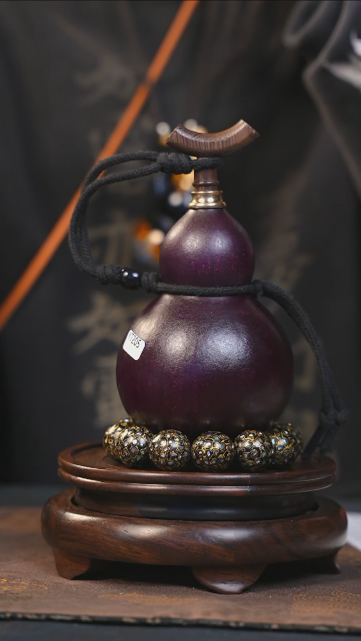 【闪购商品】YT205大漆酒葫芦不包手串及旋转底座