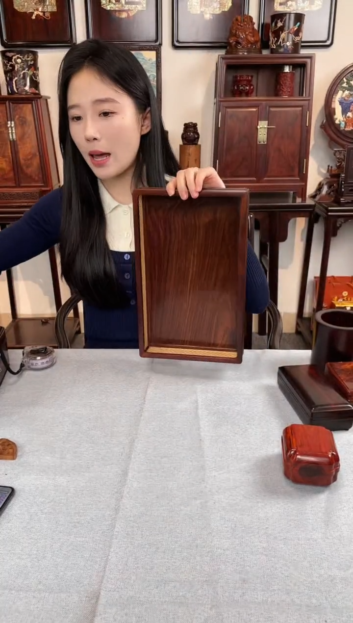 【闪购商品】红酸枝木类成套家具托盘