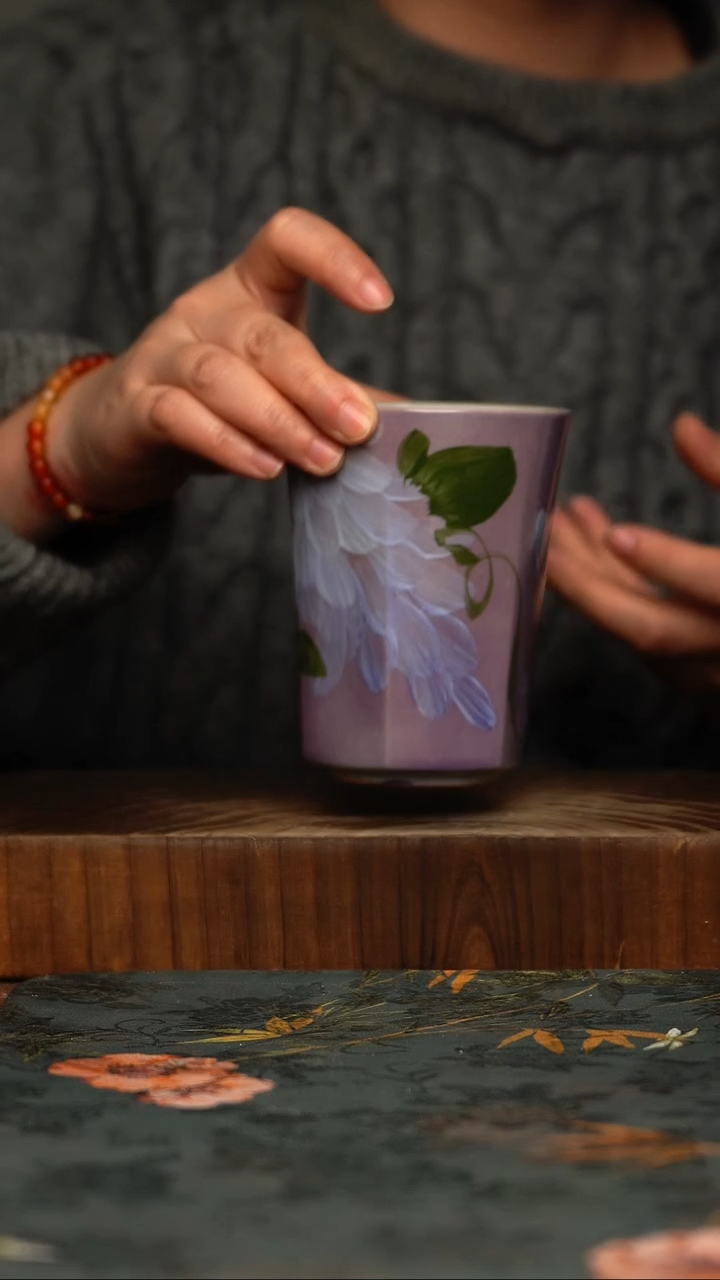 瓷片釉下彩手工手绘同款