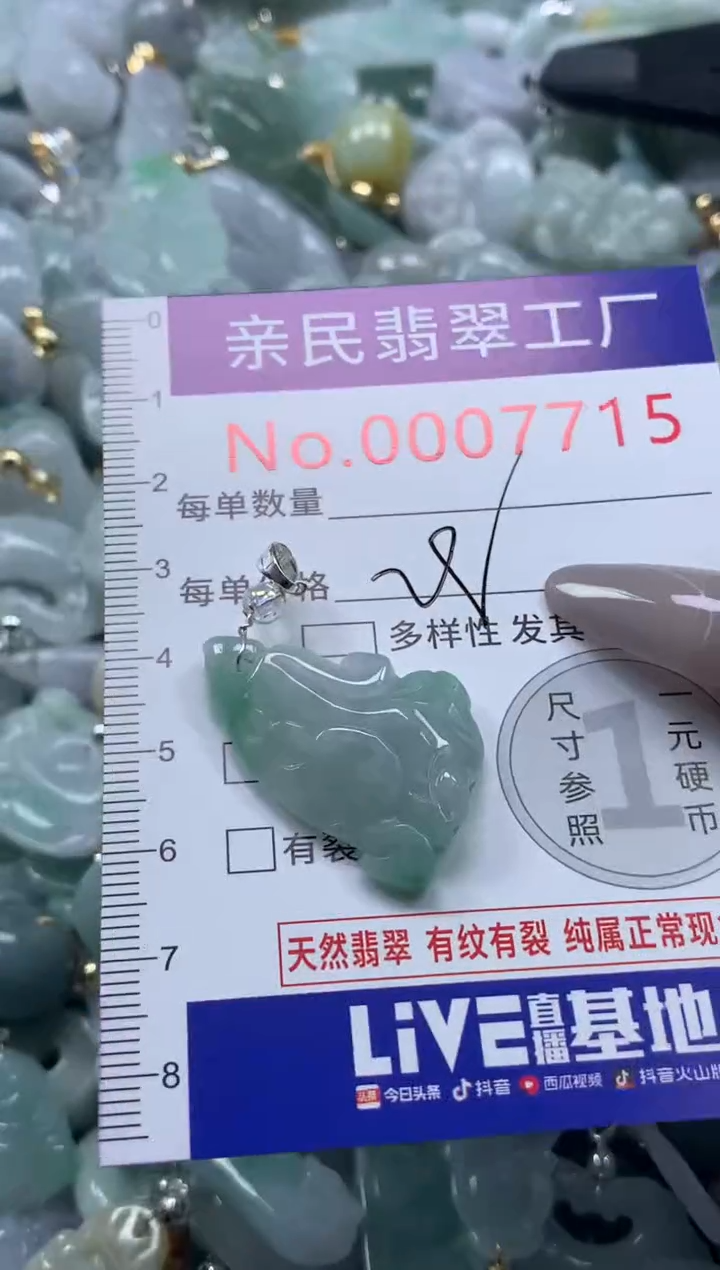 颈饰未镶嵌翡翠7715