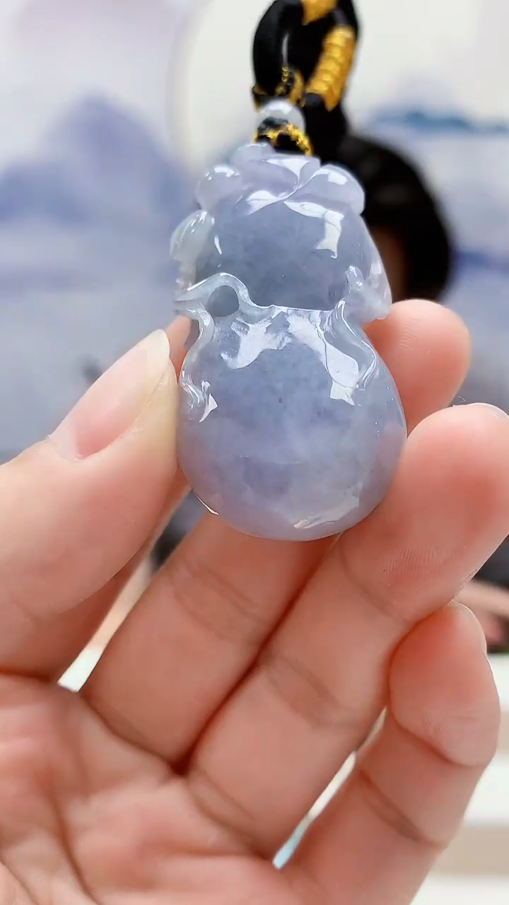 未镶嵌定制翡翠5060lr-毛货挂件38