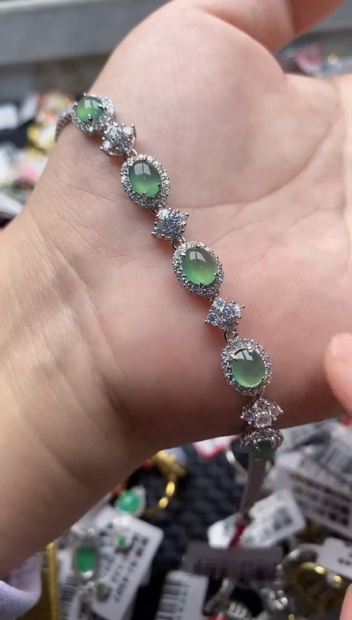 【闪购商品】翡翠戒指银S925镶嵌1111111--6