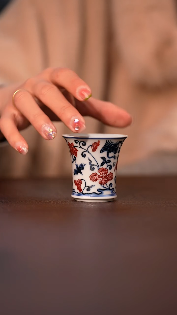 【闪购商品】杯永明尚玩缠枝凤杯