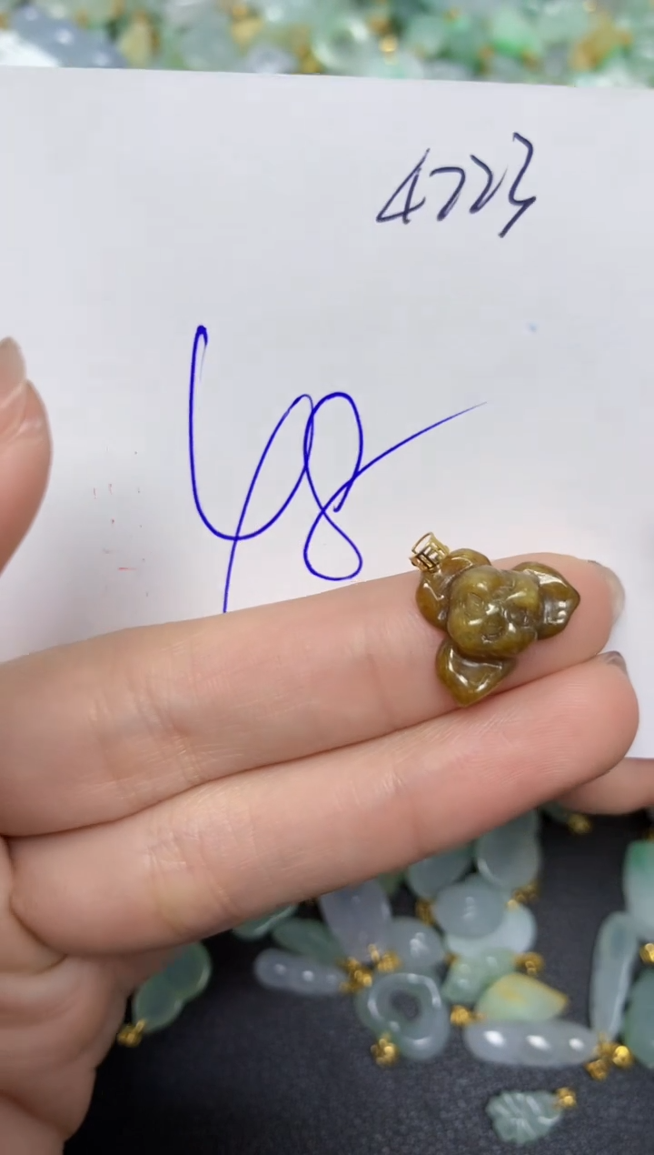 【闪购商品】翡翠颈饰18K金镶嵌天然翡翠A货