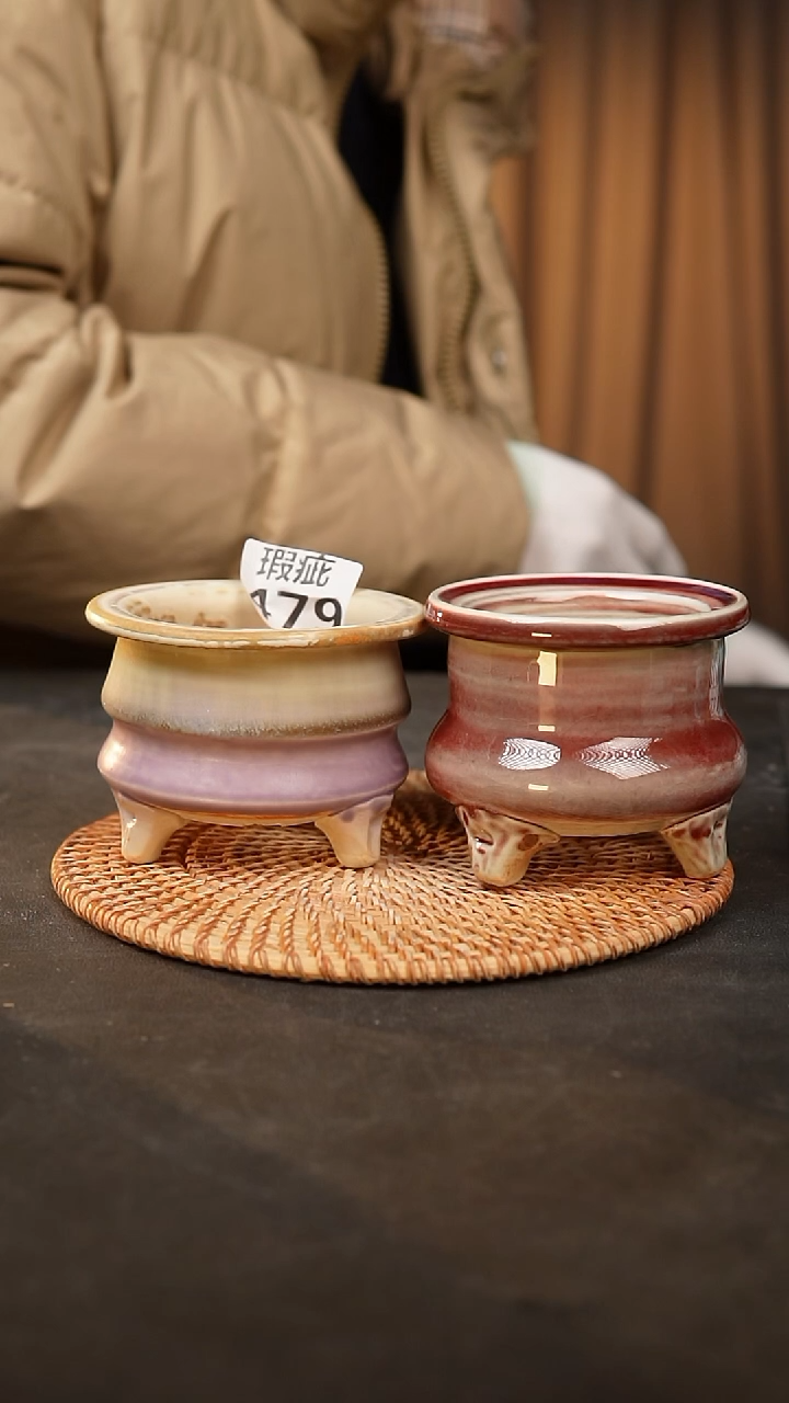 【闪购商品】瓷片479泥泥手工花盆口8