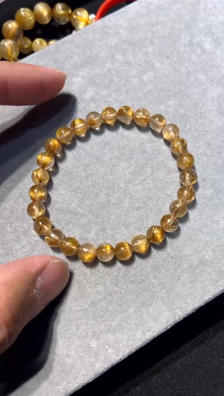 【闪购商品】水晶295-未镶嵌金发6mm+