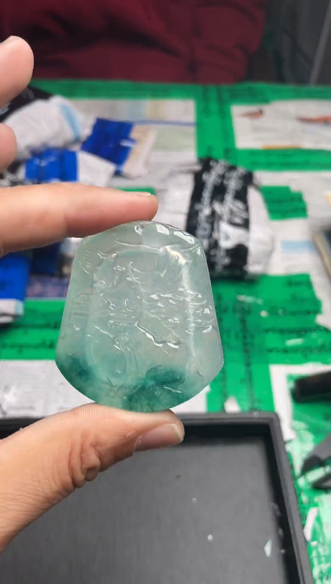 强子收货--所见即所得--多样性发货--FH827蓝 花山水