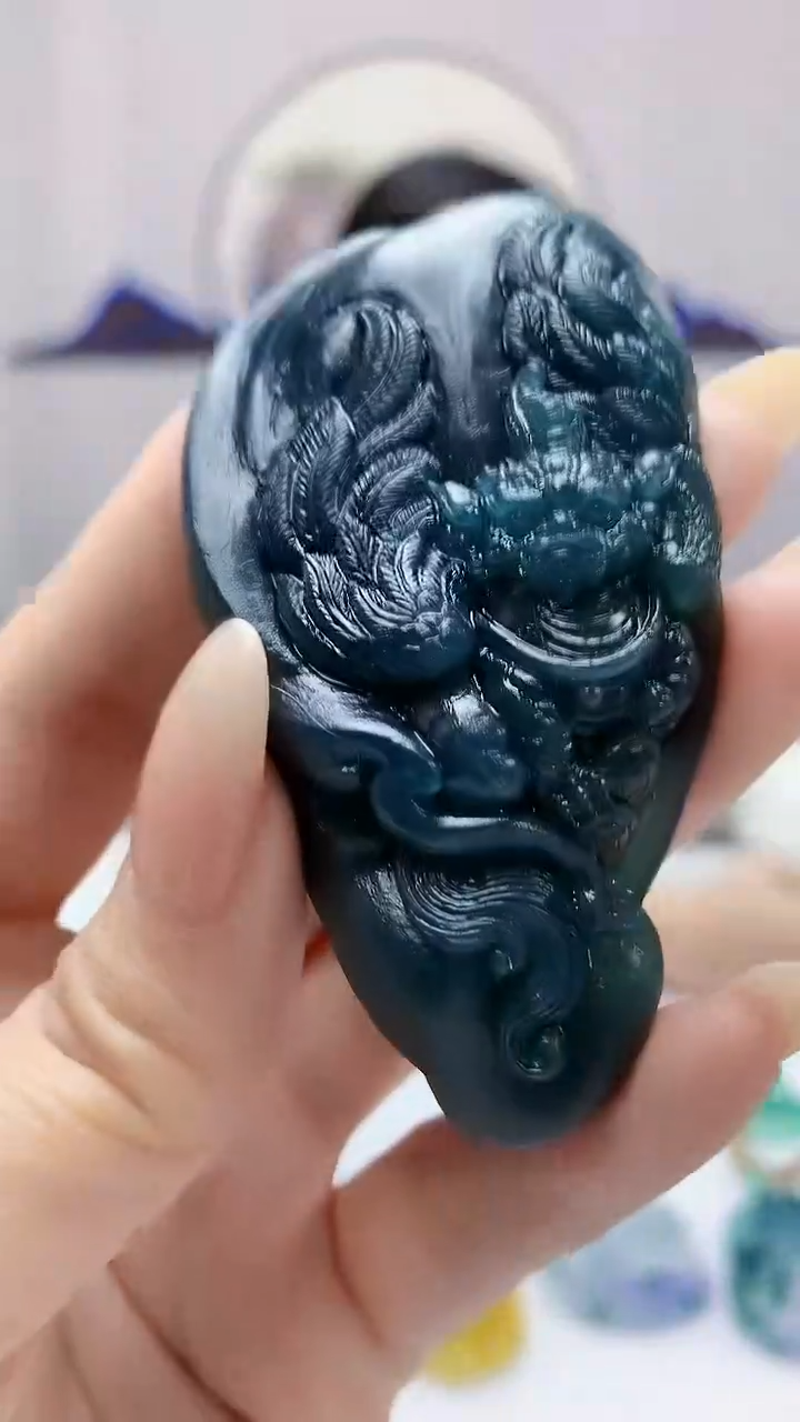 【闪购商品】定制翡翠未镶嵌0405DD-毛货挂件118
