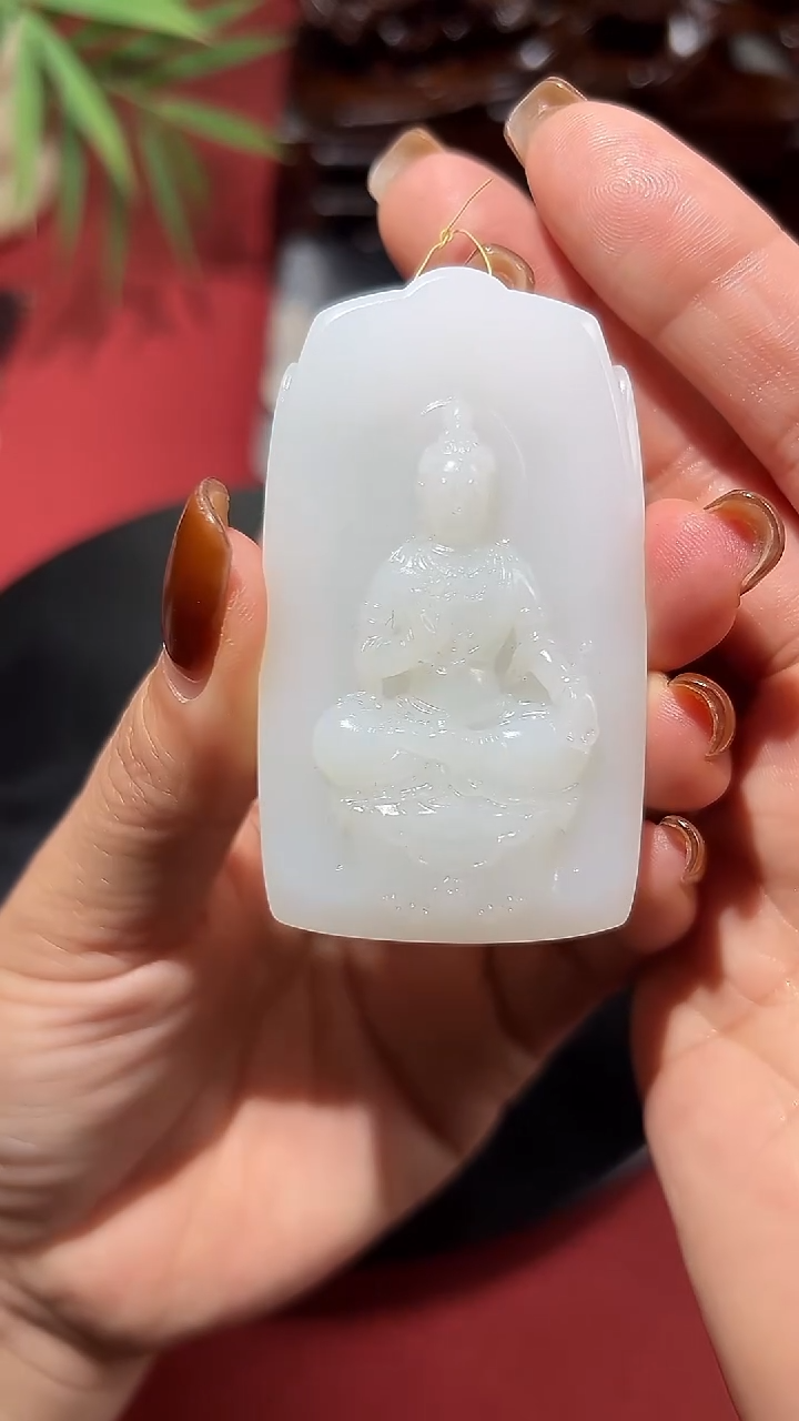 未镶嵌和田玉挂件和田玉观音挂件15