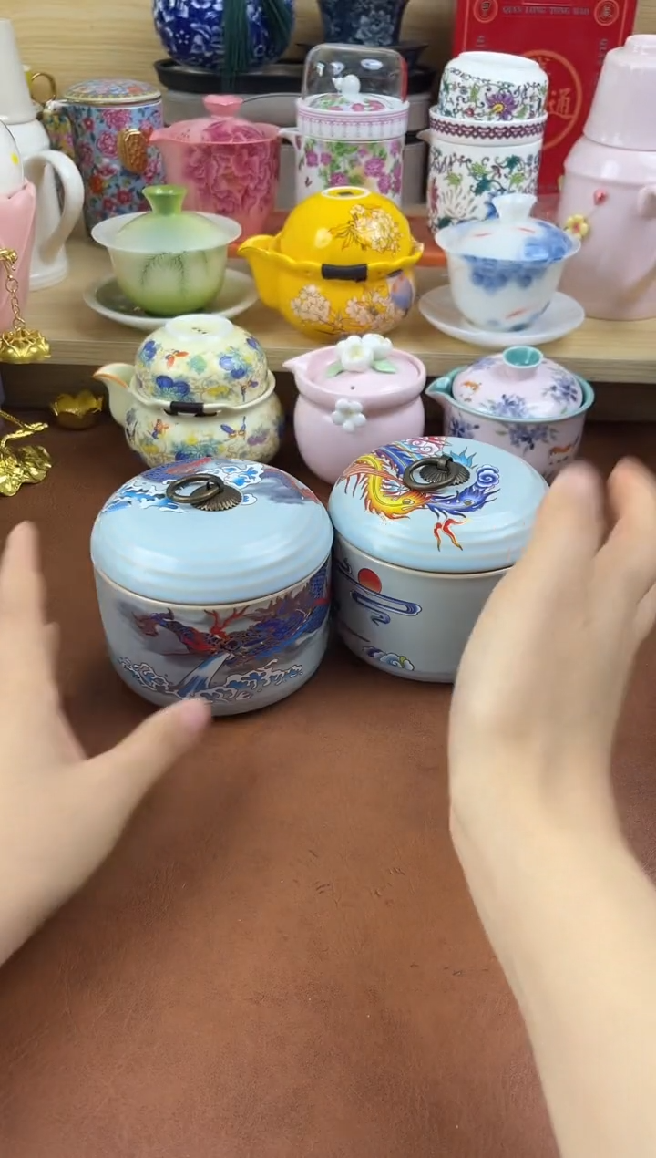 陶陶瓷茶具摆件旅行套组