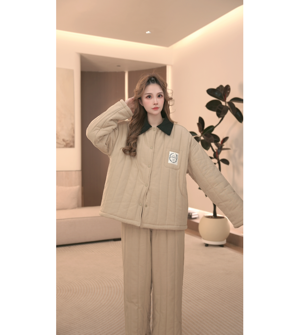 DM【莫兰卡】高定时尚软绵绵冬季加厚家居服套装