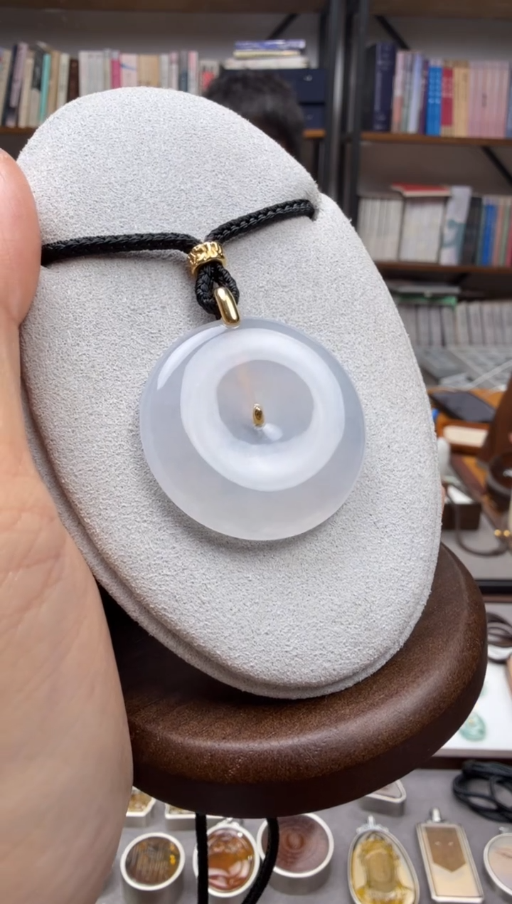 颈饰未镶嵌翡翠1***宝平安扣吊坠