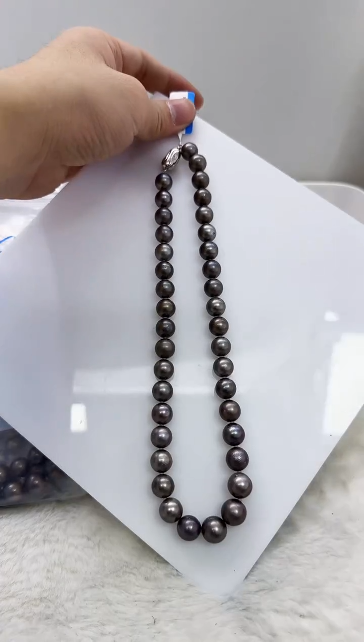 【闪购商品】海水珍珠DA银S925镶嵌t497 大溪地串