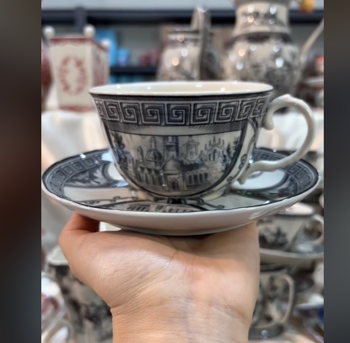 欧洲名画 cz 咖啡杯 微瑕