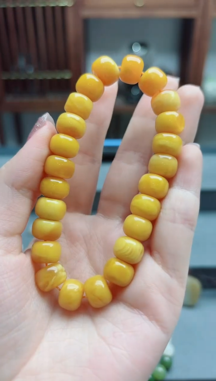 未镶嵌蜜蜡裸石蜜蜡手串HS