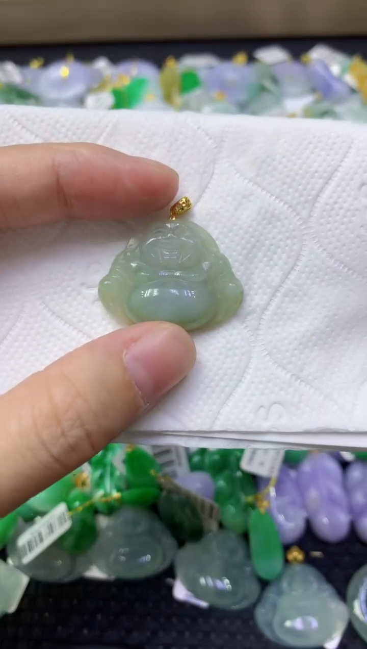 颈饰未镶嵌翡翠天然缅甸翡翠A货