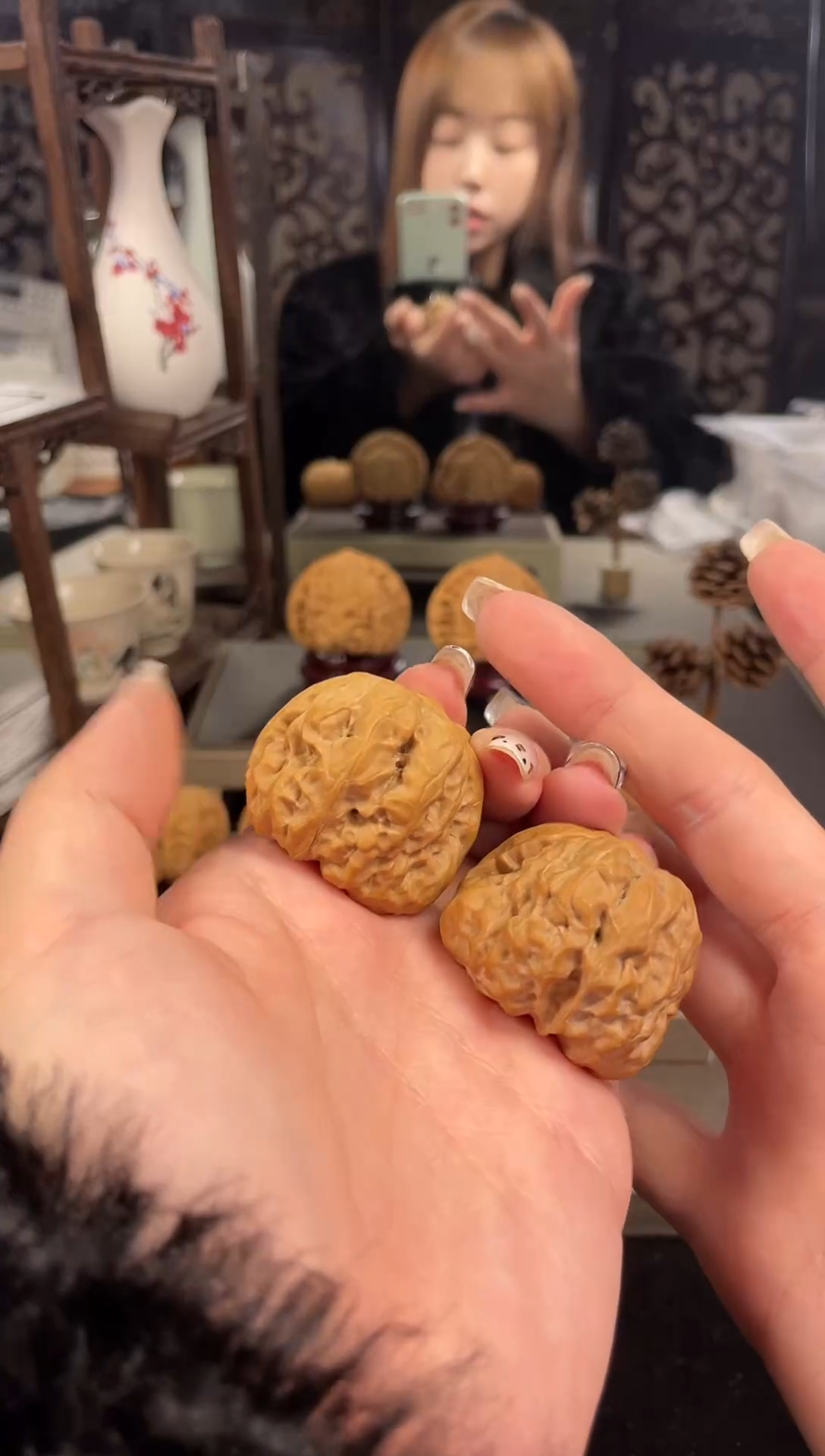 【闪购商品】文玩核桃把件蛤蟆头38尺-10