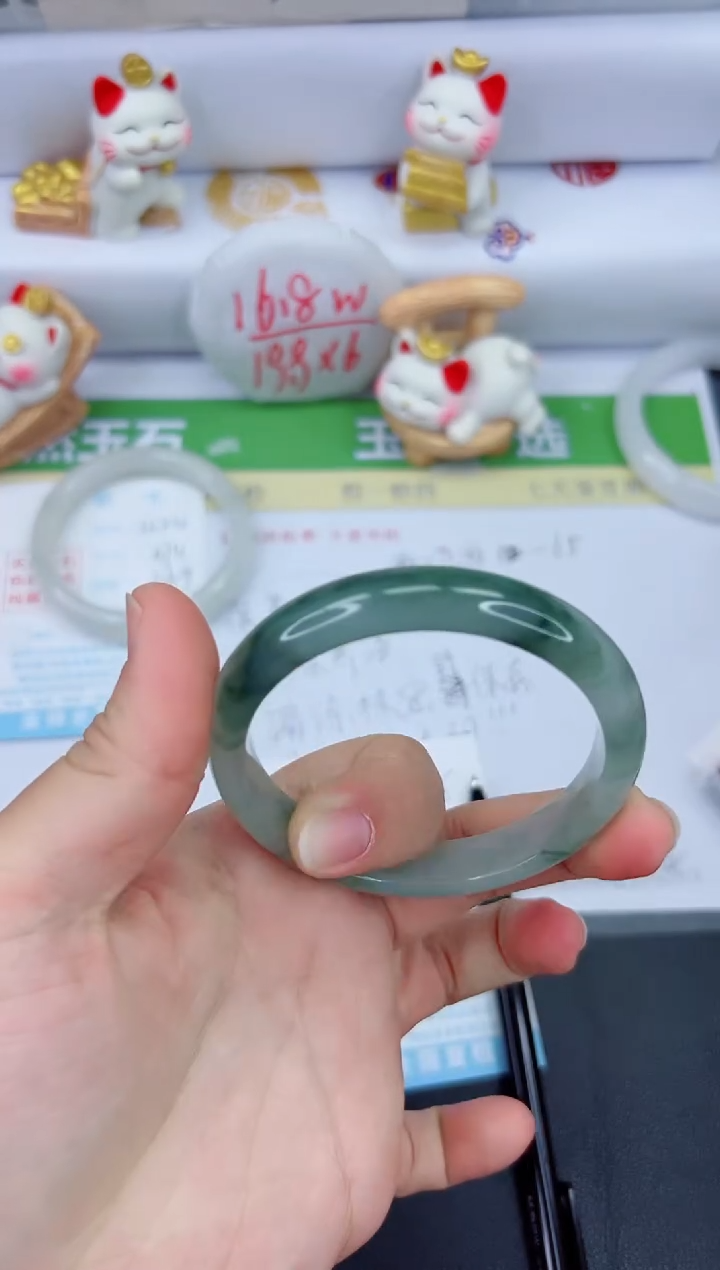 【闪购商品】石英质玉手镯未镶嵌1225-57.5