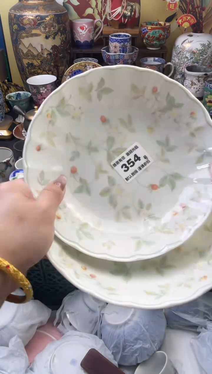 瓷片嵗****354号六六工艺品瓷器