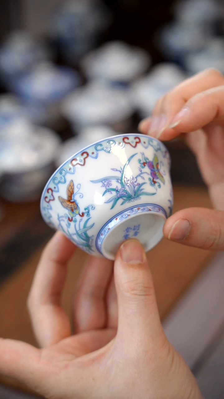 【闪购商品】兰花蝴蝶杯11111111111