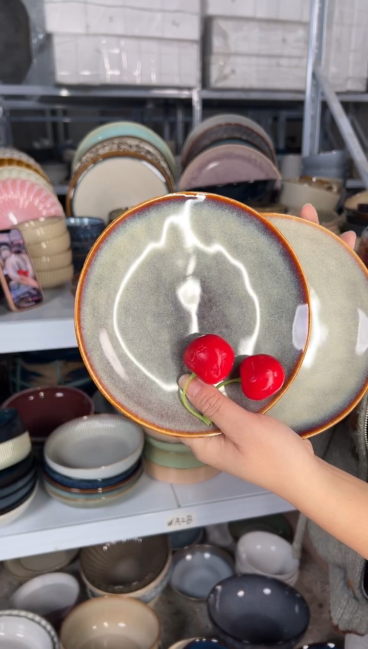 陶瓷外贸尾货瑕疵满20包邮X2吐骨碟