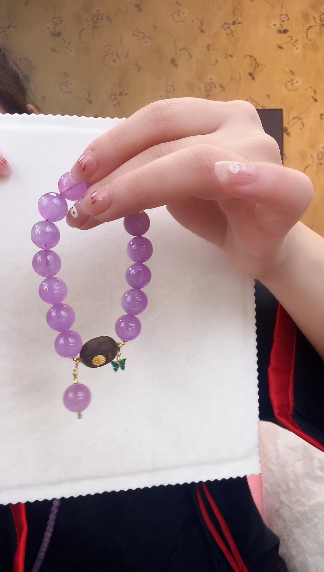 【闪购商品】锂辉石手串未镶嵌紫锂辉手串1116