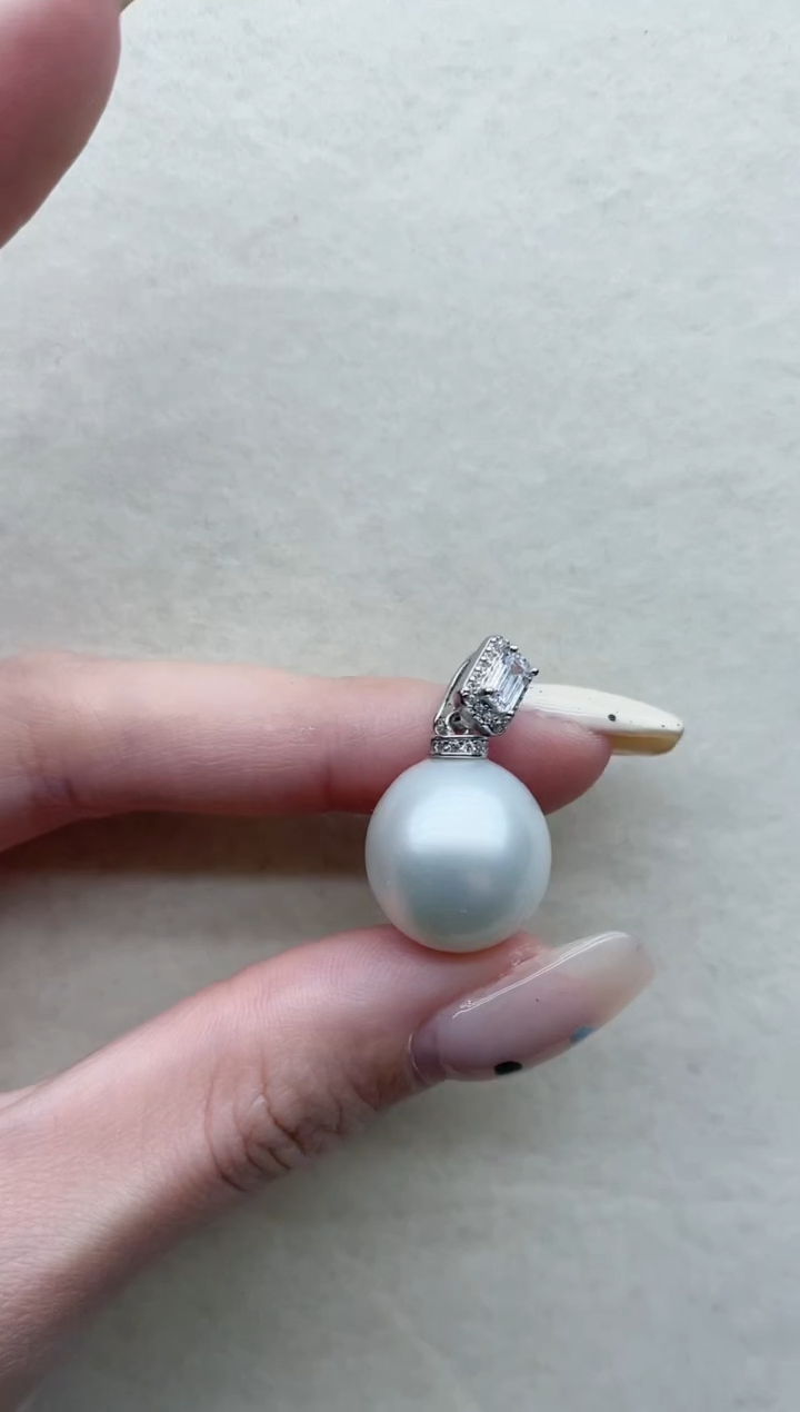 【闪购商品】海水珍珠吊坠银S925镶嵌Y58