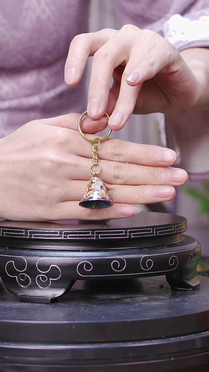 【闪购商品】非遗技艺 景泰蓝钥匙扣金地铃铛