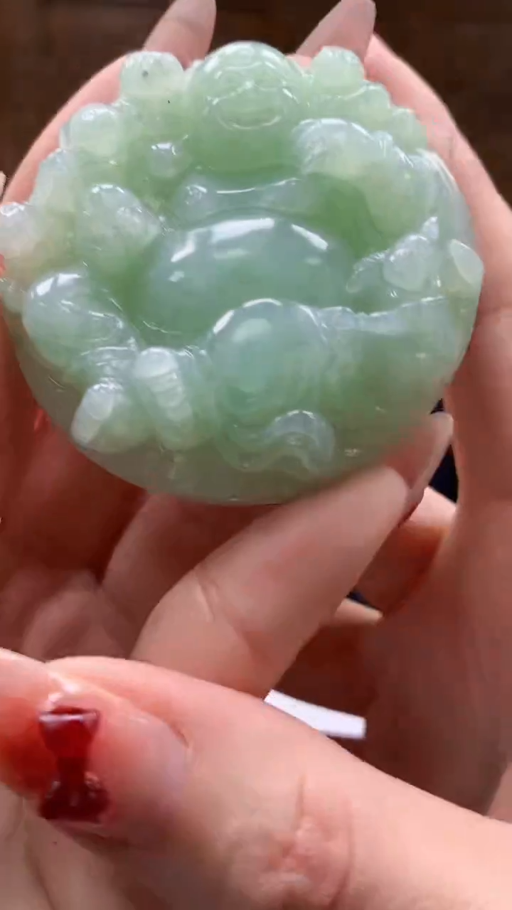 【闪购商品】定制翡翠未镶嵌1072ry-毛货挂件39