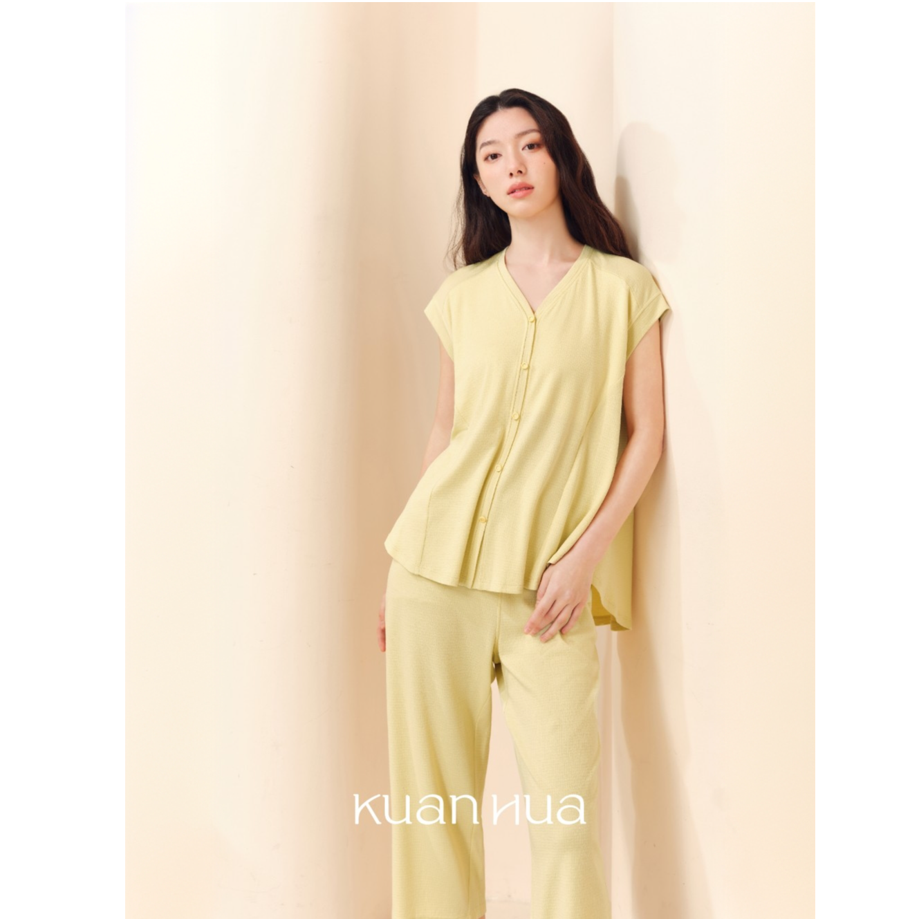 宽画居家夏季新款套装睡衣舒适宽松时尚休闲薄款家居服