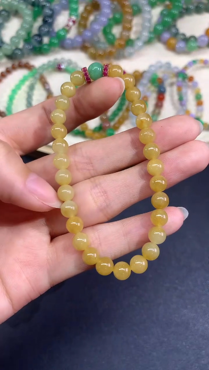 未镶嵌手串翡翠手串|1980