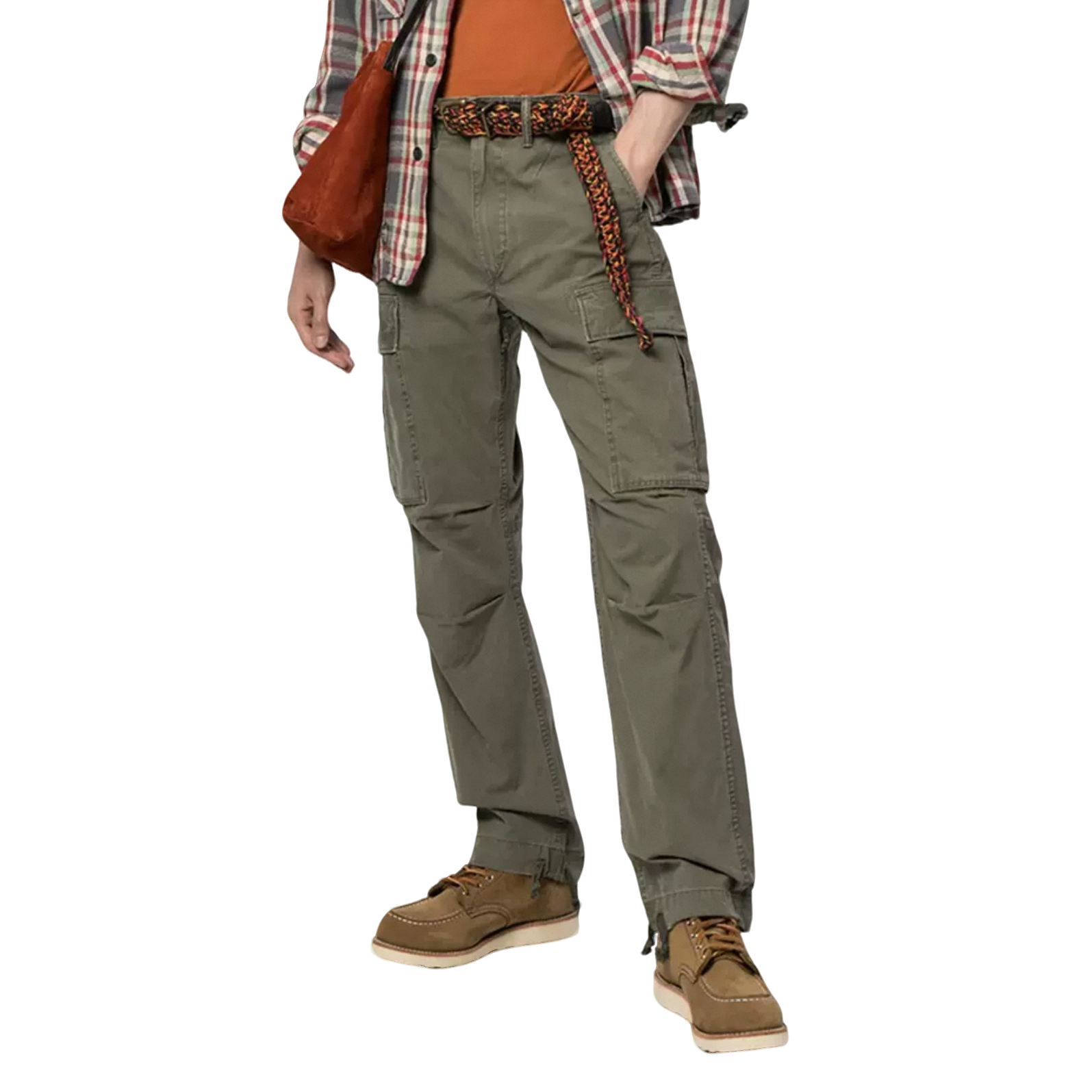 双R 尾货 M65 磨破美式复古做旧多口袋阿美咔叽长裤裤子