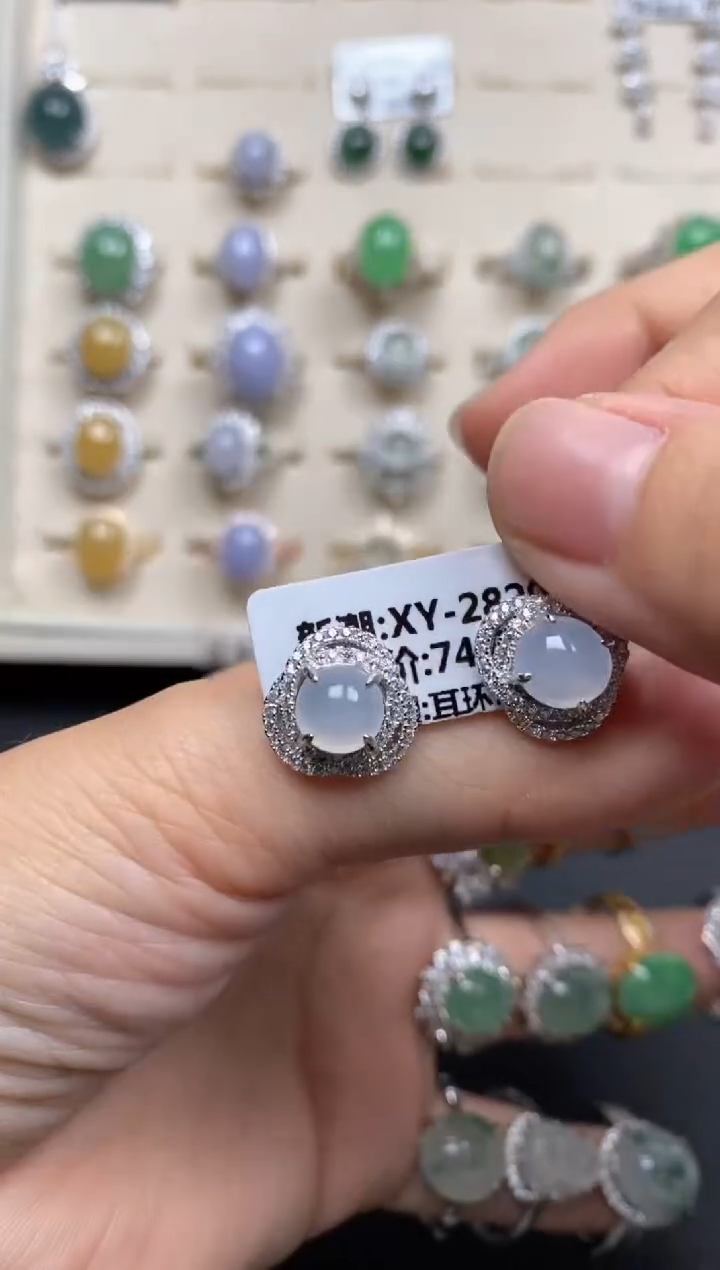 【闪购商品】翡翠戒指银S925镶嵌11111