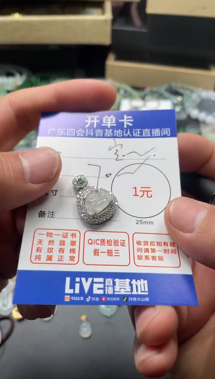 颈饰未镶嵌翡翠宝*挂件