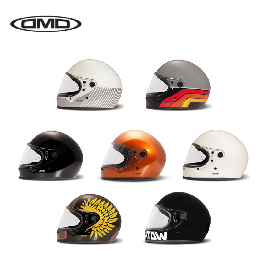 DMD头盔复古巡航踏板冬季保暖摩托机车头盔全盔正品推荐男款女款