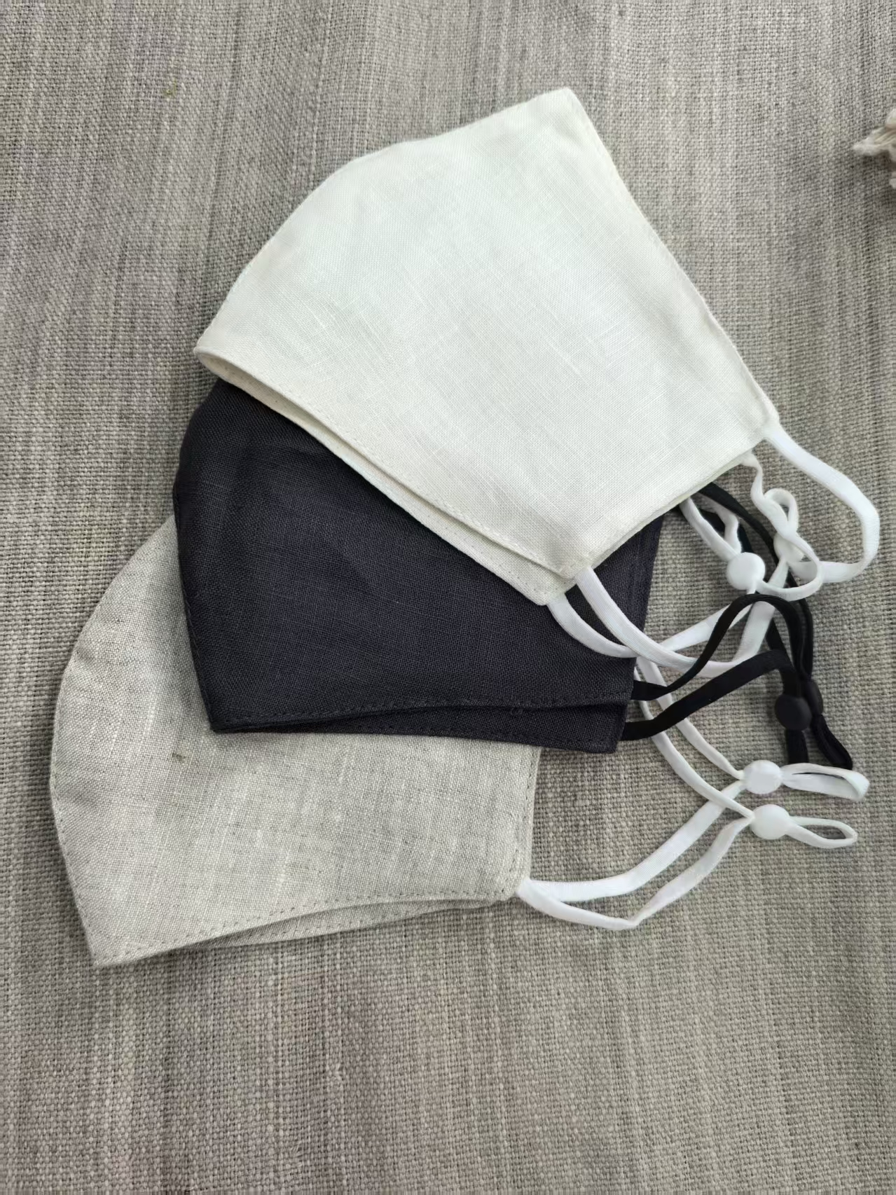 {小美家纺}汉麻口罩 双层双雨露可调节