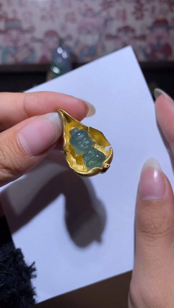 【闪购商品】翡翠颈饰未镶嵌阿弥宝宝佛