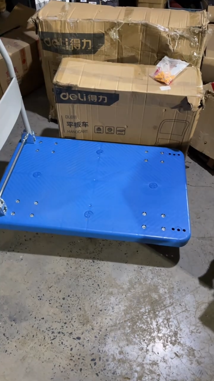 得力工具DL6112平板车300kg(蓝)(台)  