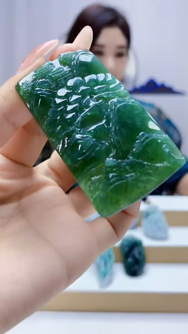 未镶嵌定制翡翠4829ty-毛货挂件55