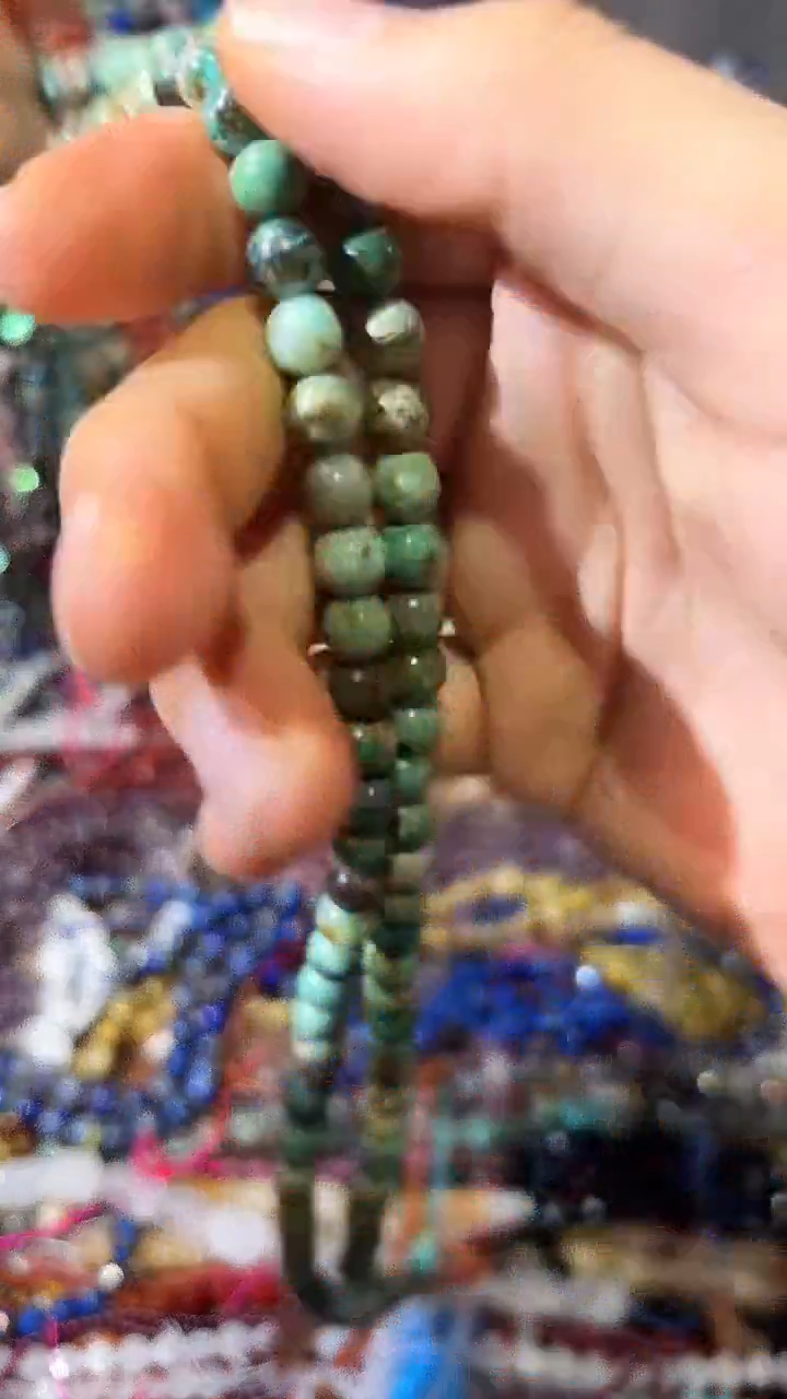 合金石英质玉珠宝奇石非洲原矿松石8mm