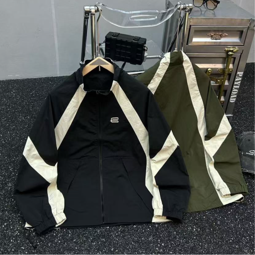 190 买手店小红设计款撞色拼接夹克外套 JKSJ2611 G212