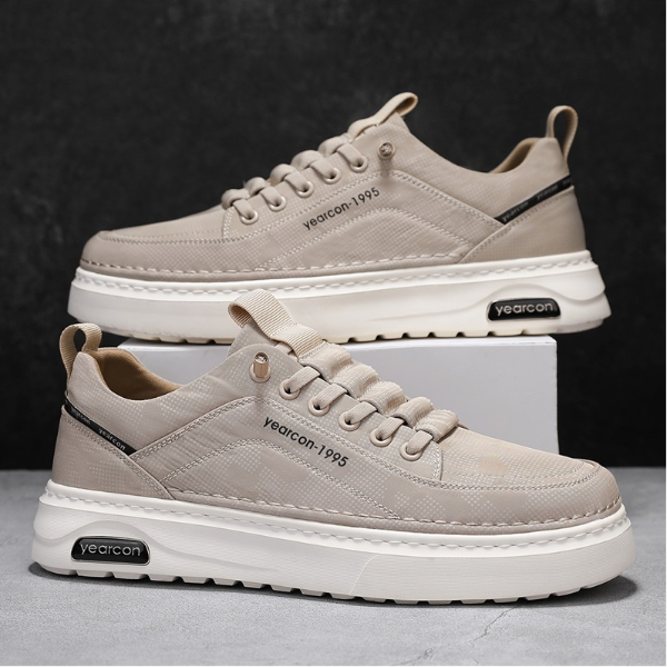 YEARCON/意尔康男鞋春夏款冰丝薄款透气防臭休闲板鞋E51504928