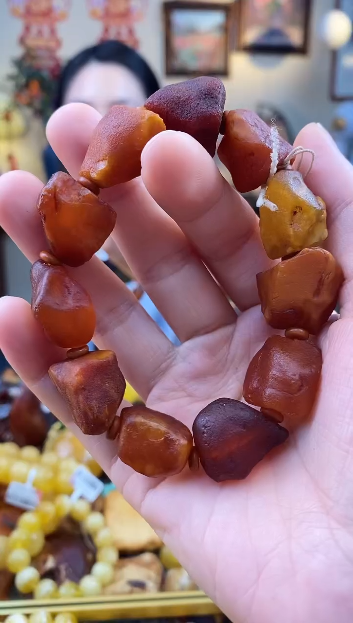 未镶嵌琥珀手串手串