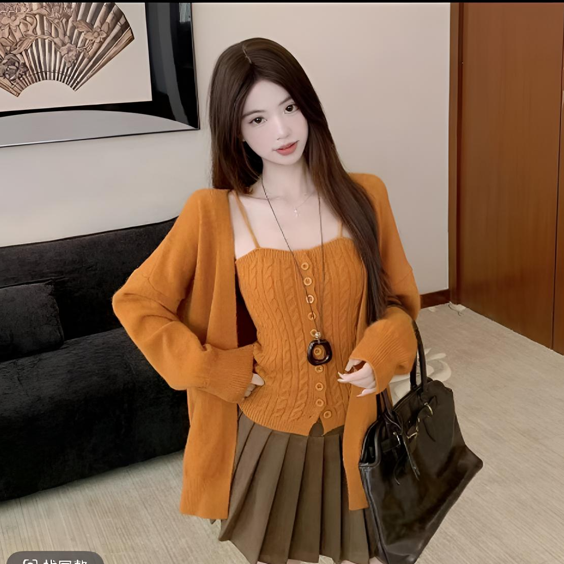 纯欲风气质显瘦百搭甜辣设计感上衣