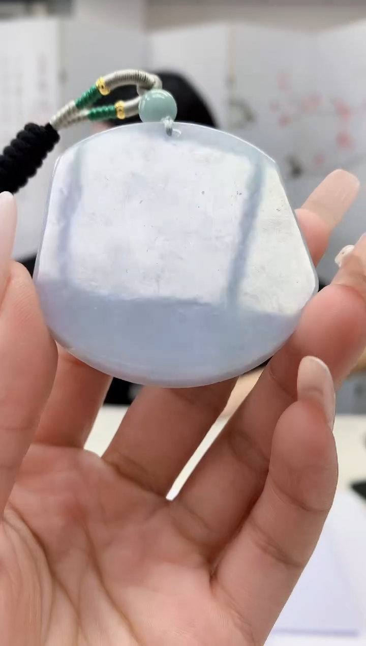 【闪购商品】定制翡翠未镶嵌3123lr-毛货挂件78