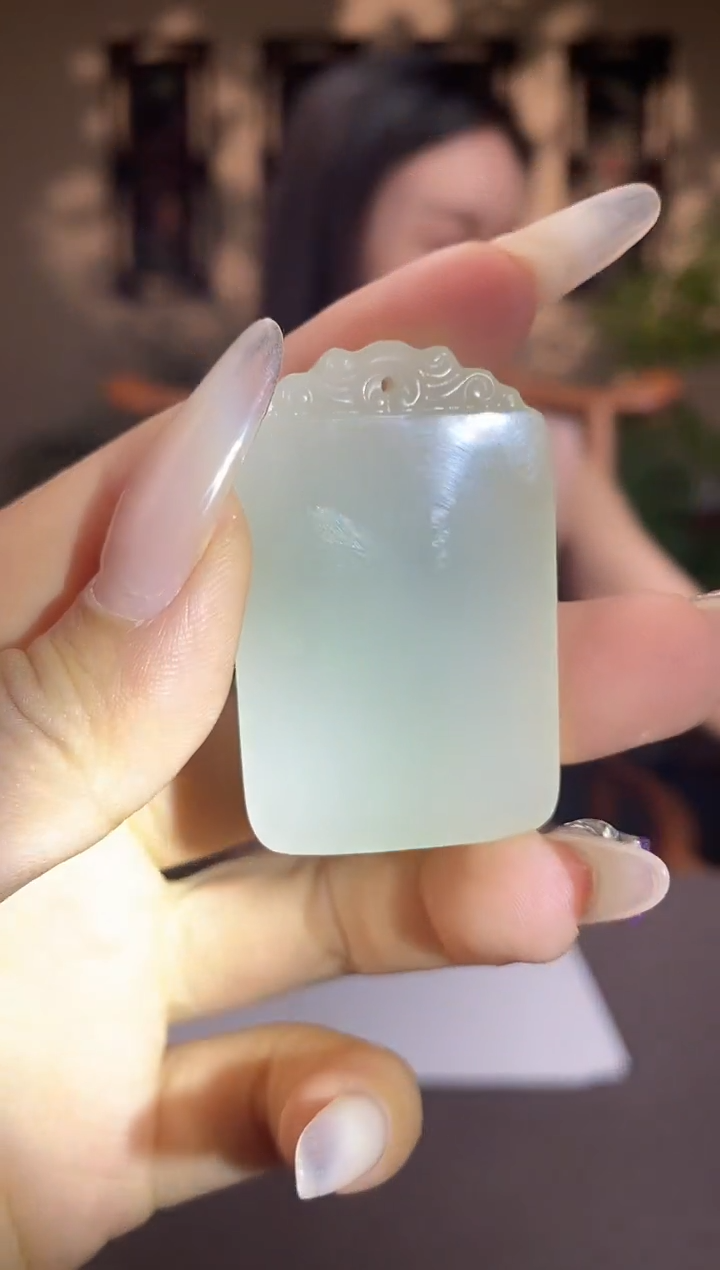 和田玉未镶嵌颈饰a085