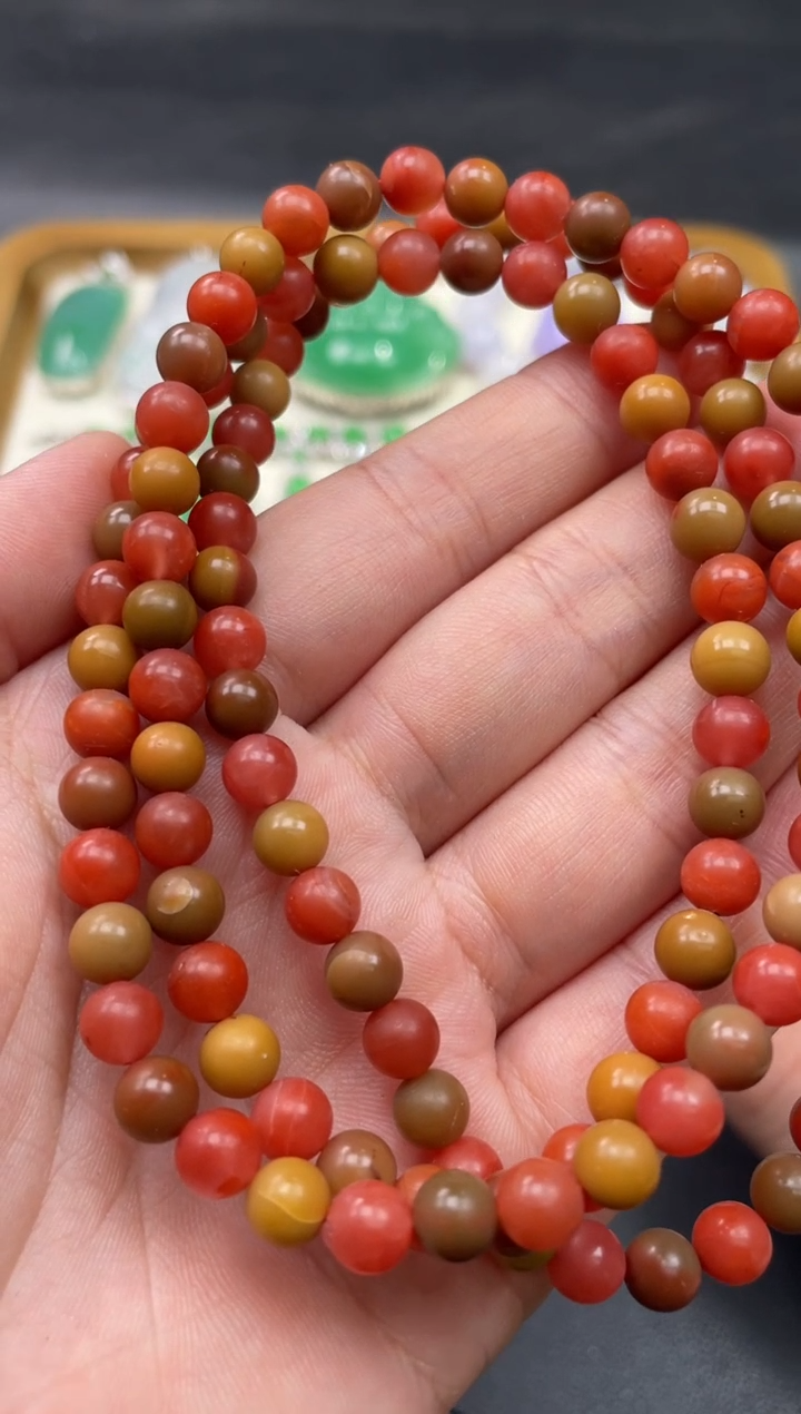 【闪购商品】南红玛瑙珠串未镶嵌158........