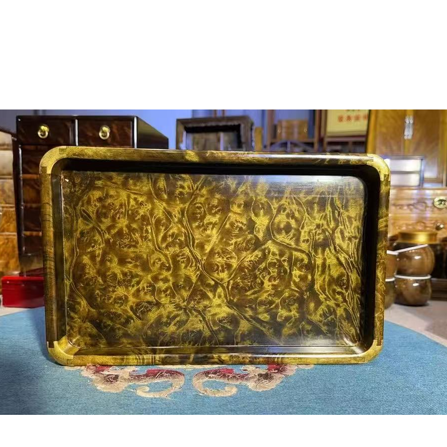 金丝楠阴沉瘤疤托盘单个 27*17