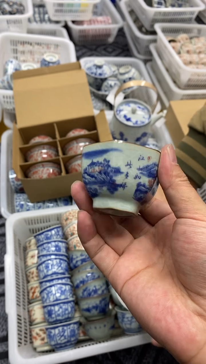 陶瓷景德陶瓷茶具容量约50